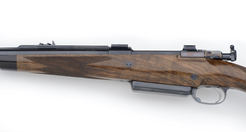  500 Jeffery's cutom rifle with custom bottom metal and cross bolts