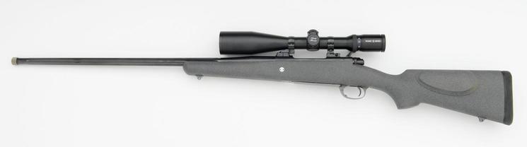 Charcoal gray Syn-fle Synthetic Rifle with fluted barrel in 7mm stw