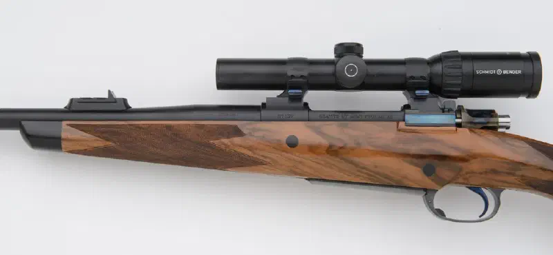Bespoke Todd Ramirez Premium Built 375 Rifle with Point Pattern Checkering