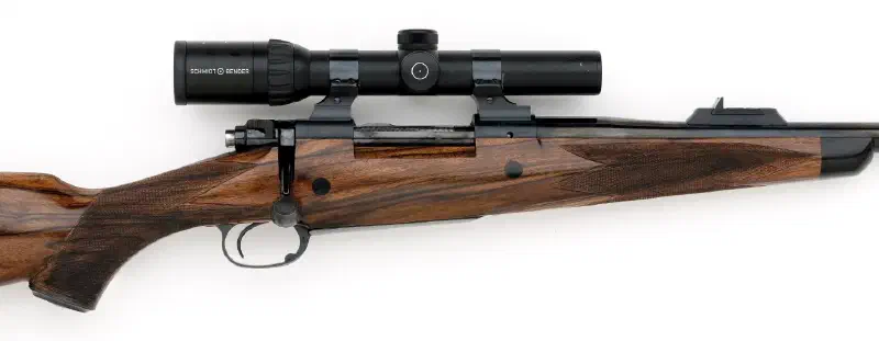 Premium Signature Winchester Pre-64 Custom Rifle with Ebony Cross Bolts