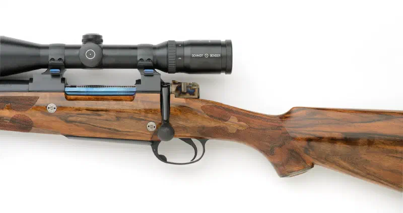 Todd Ramirez 7mm LH Weatherby Custom Rifle with Nitre Blue Bolt and Color Case Shroud
