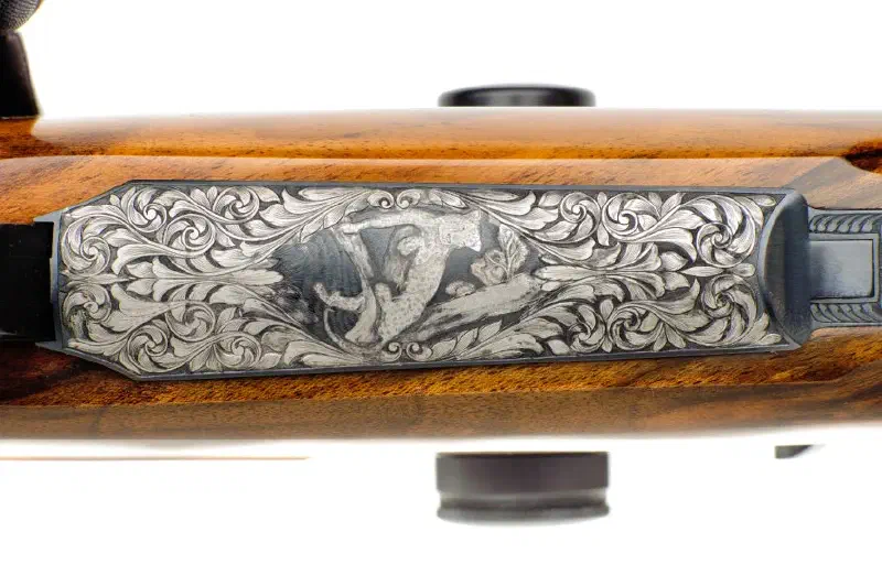 Todd Ramirez 30.06 Leopard & Plains Game Rifle with Engraved Leopard on Floor Plate