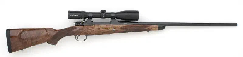 7MM STW LH Custom Rifle Engraved with Walnut Stock