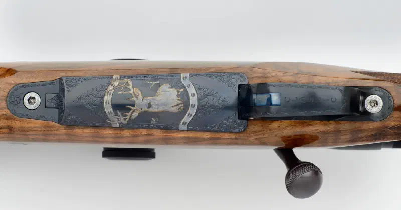 308 Winchester American Classic Custom Rifle with Engraved Deer on Floorplate