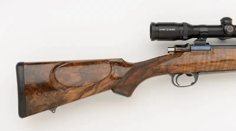Miller LH 30.06 Premium Todd Ramirez Rifle with Color Case Shroud and Nitre Blue Safety