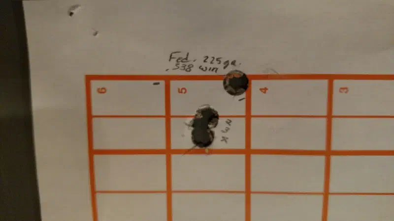 Todd Ramirez 338 Win Mag Premium Rifle Target Using Federal 225 Grain .338 Win