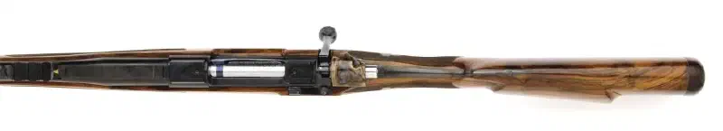 Todd Ramirez Premium 300 Win Mag Mauser Square Bridged Rifle with Iron Sights and Leather Wrapped Pad