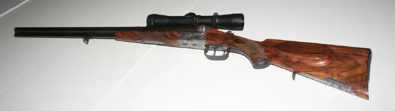 Restored Anschütz, 1927 Drilling 16 ga. and 8 x 57 cal.