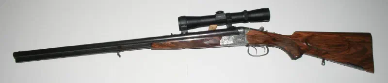 Restored Anschütz, 1927 Drilling 16 ga. and 8 x 57 cal.