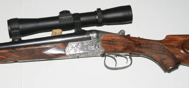 Restored Anschütz, 1927 Drilling 16 ga. and 8 x 57 cal.
