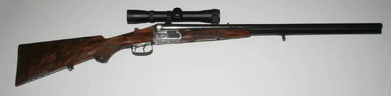 Restored Anschütz, 1927 Drilling 16 ga. and 8 x 57 cal.