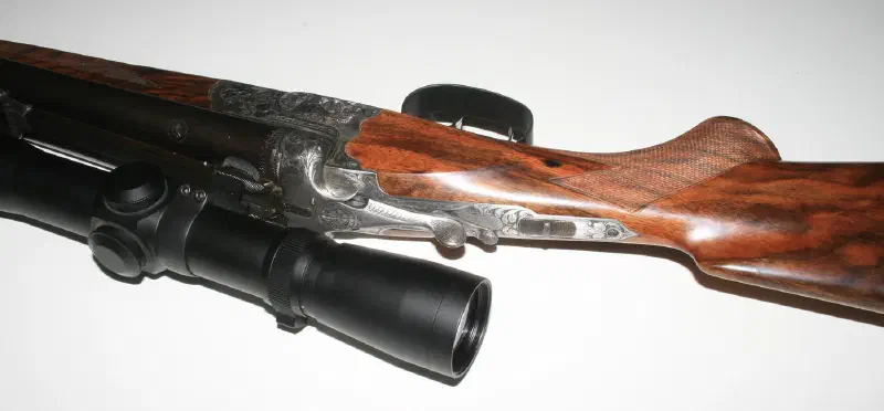 Restored Anschütz, 1927 Drilling 16 ga. and 8 x 57 cal.