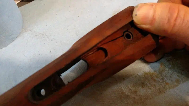 Winchester 21 Stock Job Before the Work
