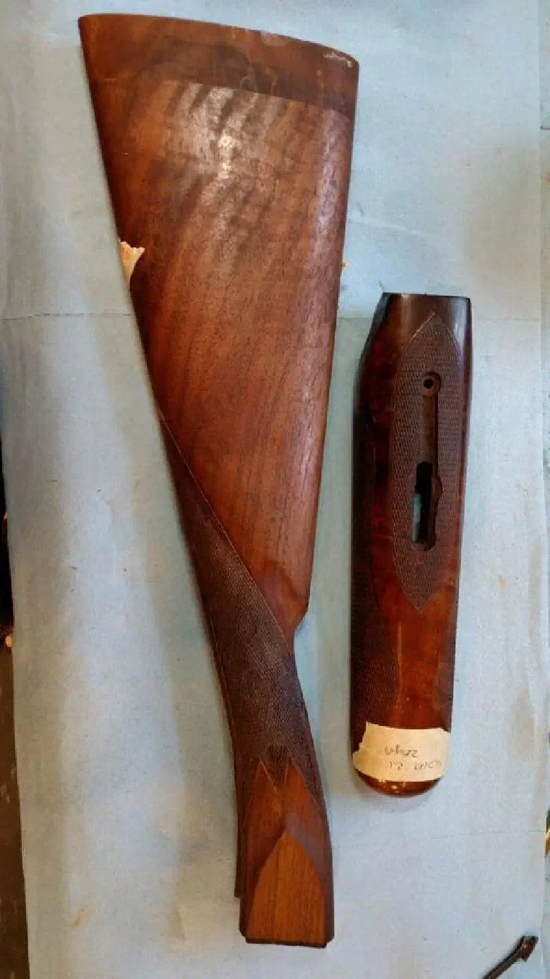 Winchester 21 Stock Job Before the Work
