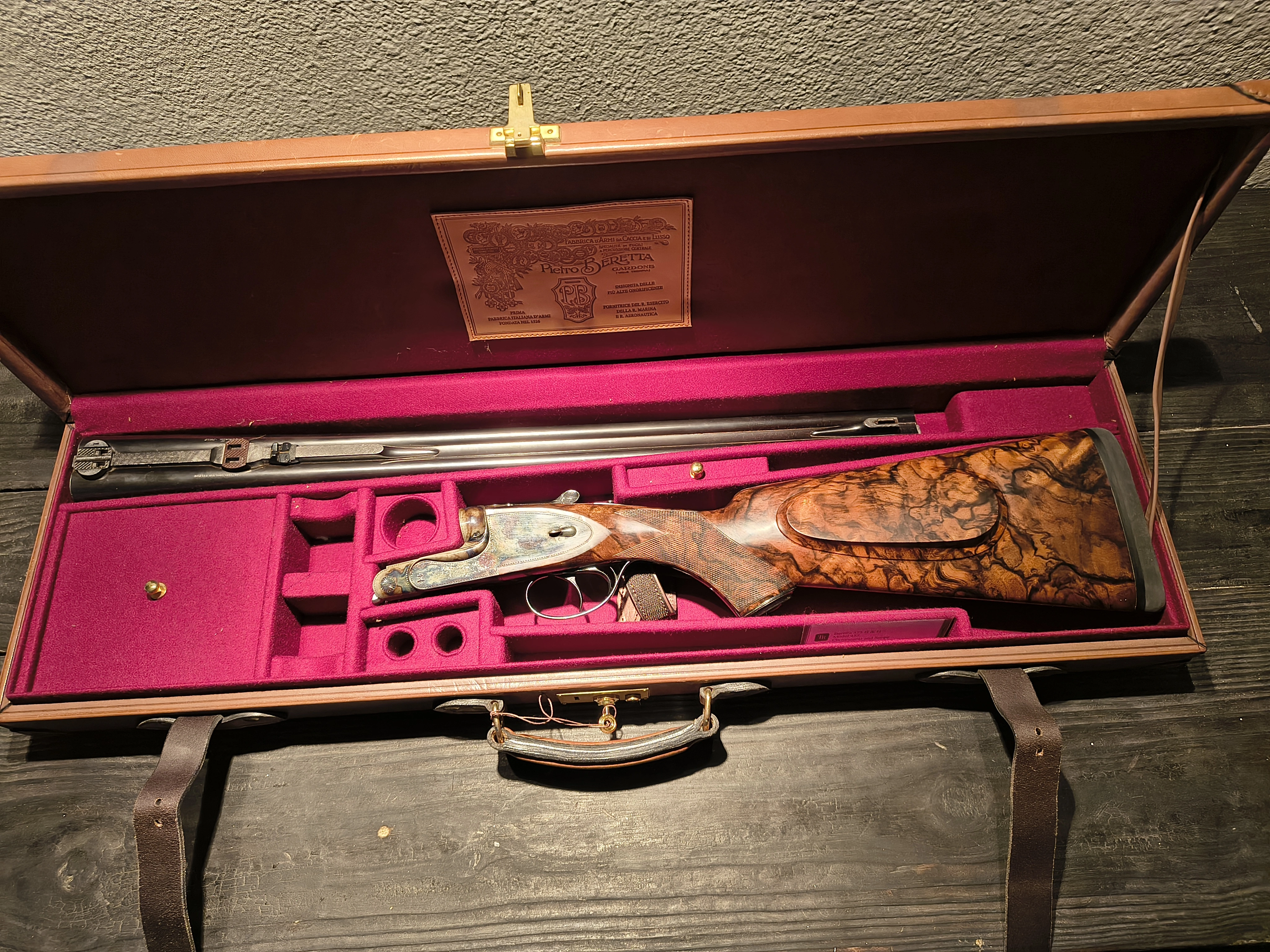Beretta 375 H & H, Model 455 Clawmounts And Scope