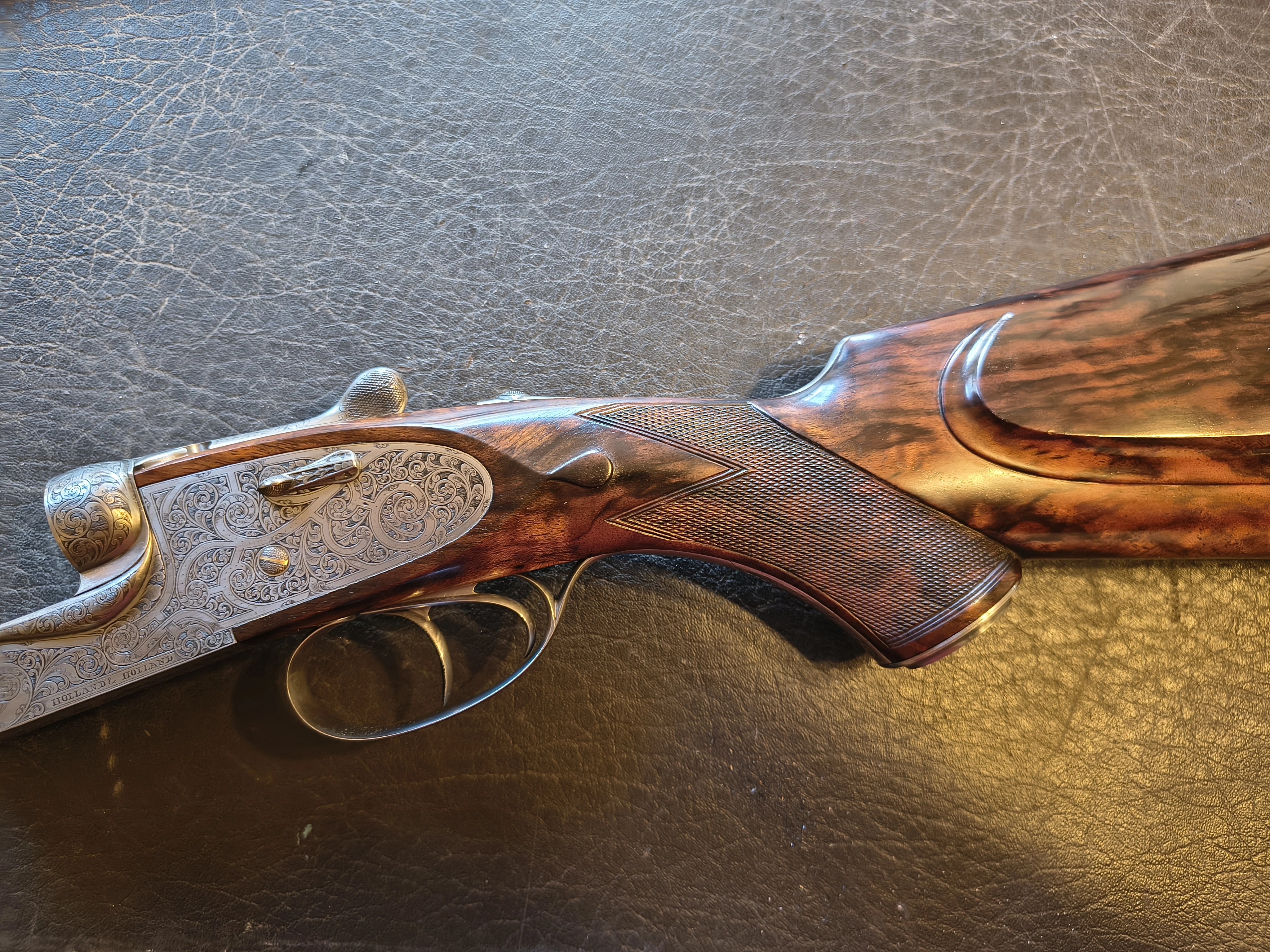 Beretta 375 H & H, Model 455 Clawmounts And Scope